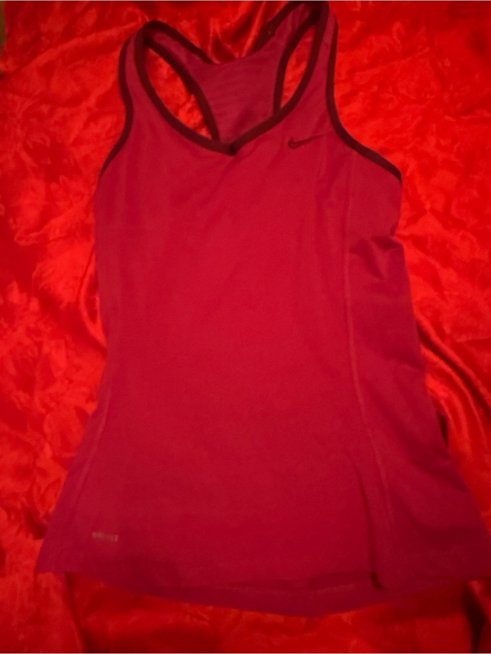 Nike Women's Magenta Racerback Dri-FIT Tank Top